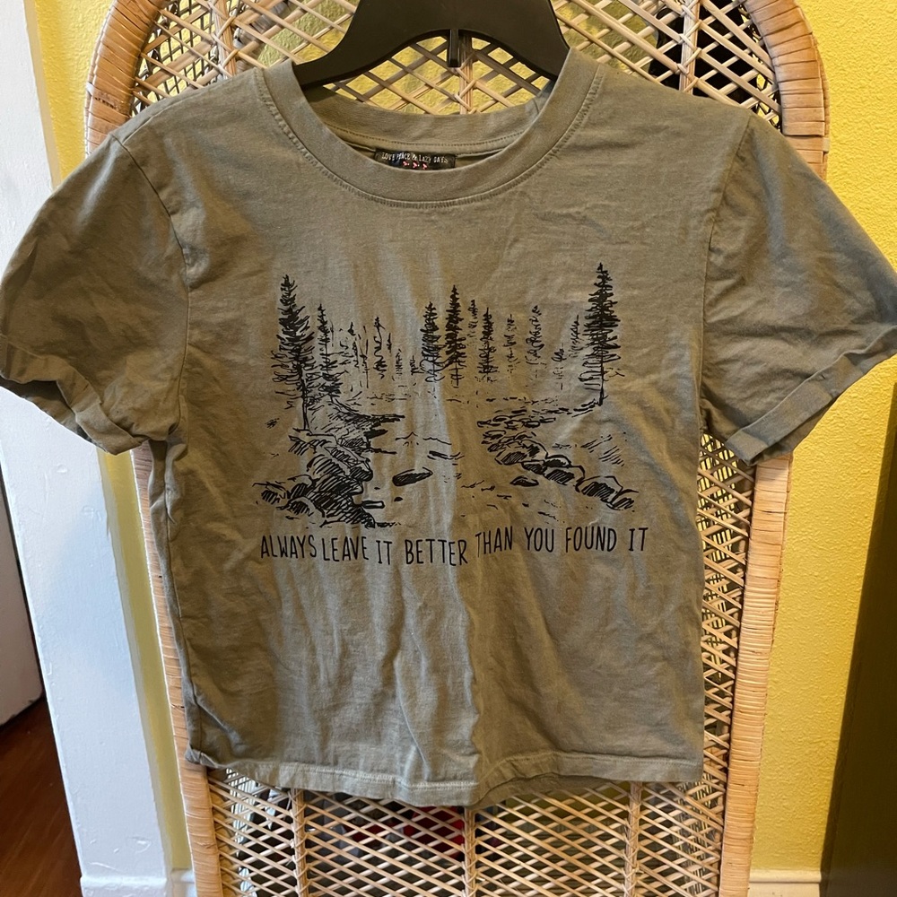 Green shirt